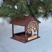 Load image into Gallery viewer, Hanging Wooden Bird Feeder, In Memory of Loved Ones