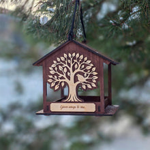 Load image into Gallery viewer, Hanging Wooden Bird Feeder, In Memory of Loved Ones