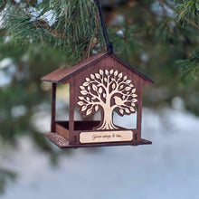 Load image into Gallery viewer, Hanging Wooden Bird Feeder, In Memory of Loved Ones