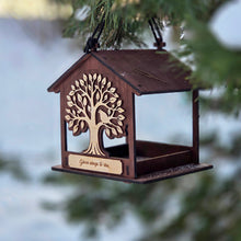Load image into Gallery viewer, Hanging Wooden Bird Feeder, In Memory of Loved Ones