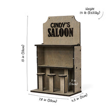 Load image into Gallery viewer, Personalized Bird Feeder, Western Saloon Style Birdhouse