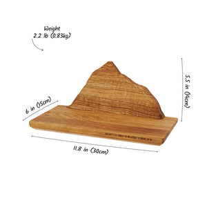 Handcrafted Wooden Mountain Shelf, Ideal Gift for Hikers, Climbers, and Outdoor Enthusiasts