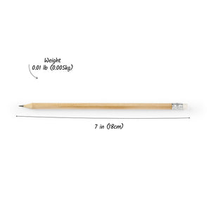Personalized Natural Wooden HB Pencils, Custom Engraved Gift