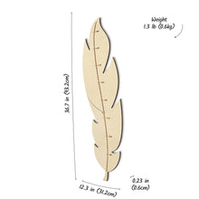 Load image into Gallery viewer, Personalized Wooden Growth Chart for Kids, Stylish Height Tracker, Nursery Wall Art, Keepsake Gift