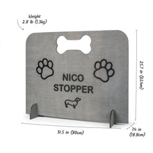 Load image into Gallery viewer, Handcrafted Wooden Dog Stopper, Pet Blocker for Hallways, Rooms, and Open Spaces