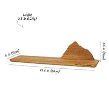 Load image into Gallery viewer, Floating Mountain Shelf, Rustic Wooden Wall Decor for Nature-Inspired Interiors