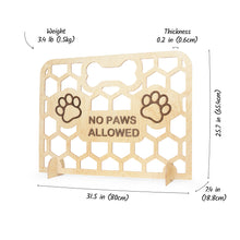 Load image into Gallery viewer, No-Drill Wooden Dog Barrier, Freestanding Pet Gate for Doorways, Stairs, and Hallways