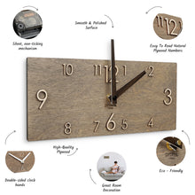 Load image into Gallery viewer, Wooden Silent Wall Clock, Modern Home Decor