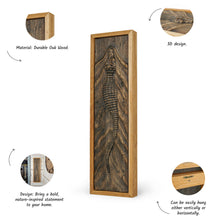 Load image into Gallery viewer, Handcrafted Crocodile Wood Relief, 3D Rustic Wall Art, Unique Wildlife Gift, Alligator Carving Home Decor