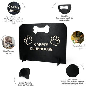Classic Solid Wood Dog Stopper Gate for Pets, Sturdy Handmade Indoor Pet Safety Barrier and Room Divider