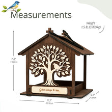 Load image into Gallery viewer, Hanging Wooden Bird Feeder, In Memory of Loved Ones