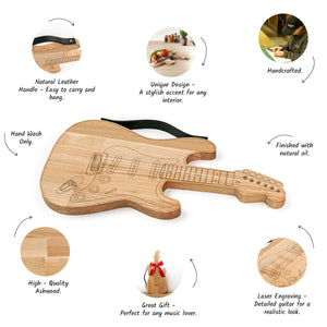 Cutting Board - Guitar Shaped wooden cutting board
