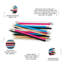 Load image into Gallery viewer, Classic Wooden Pencils for Weddings, Baby Showers, and School Supplies, Favors for Guests, Gifts for Teachers