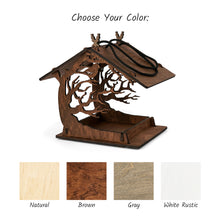 Load image into Gallery viewer, Bird feeder - wooden hanging bird feeder
