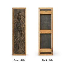 Load image into Gallery viewer, Handcrafted Crocodile Wood Relief, 3D Rustic Wall Art, Unique Wildlife Gift, Alligator Carving Home Decor