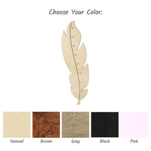 Load image into Gallery viewer, Personalized Wooden Growth Chart for Kids, Stylish Height Tracker, Nursery Wall Art, Keepsake Gift