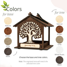 Load image into Gallery viewer, Hanging Wooden Bird Feeder, In Memory of Loved Ones