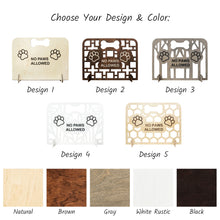 Load image into Gallery viewer, Handcrafted Wooden Dog Stopper, Pet Blocker for Hallways, Rooms, and Open Spaces