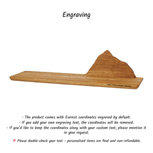 Floating Mountain Shelf, Rustic Wooden Wall Decor for Nature-Inspired Interiors