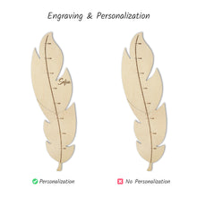 Load image into Gallery viewer, Personalized Wooden Growth Chart for Kids, Stylish Height Tracker, Nursery Wall Art, Keepsake Gift