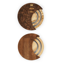 Load image into Gallery viewer, Round Wooden Wall Calendar, Handmade Desk &amp; Wall Decor for Home and Office