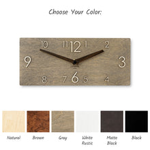Load image into Gallery viewer, Wooden Silent Wall Clock, Modern Home Decor