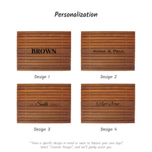 Load image into Gallery viewer, Custom Wooden Bath Mat, Anti-Slip Shower Floor Mat, Ideal Gift for Home or Spa Lovers