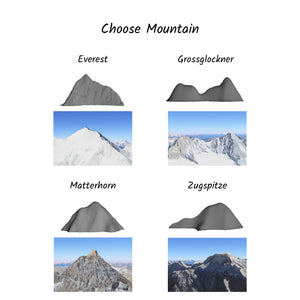 Handcrafted Wooden Mountain Shelf, Ideal Gift for Hikers, Climbers, and Outdoor Enthusiasts
