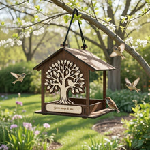 Load image into Gallery viewer, Hanging Wooden Bird Feeder, In Memory of Loved Ones