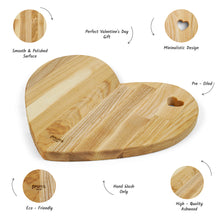 Load image into Gallery viewer, Heart shaped charcuterie bord, Wooden cutting board