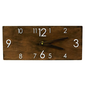 Wall Clock, Wood Rectangular Wall Clock