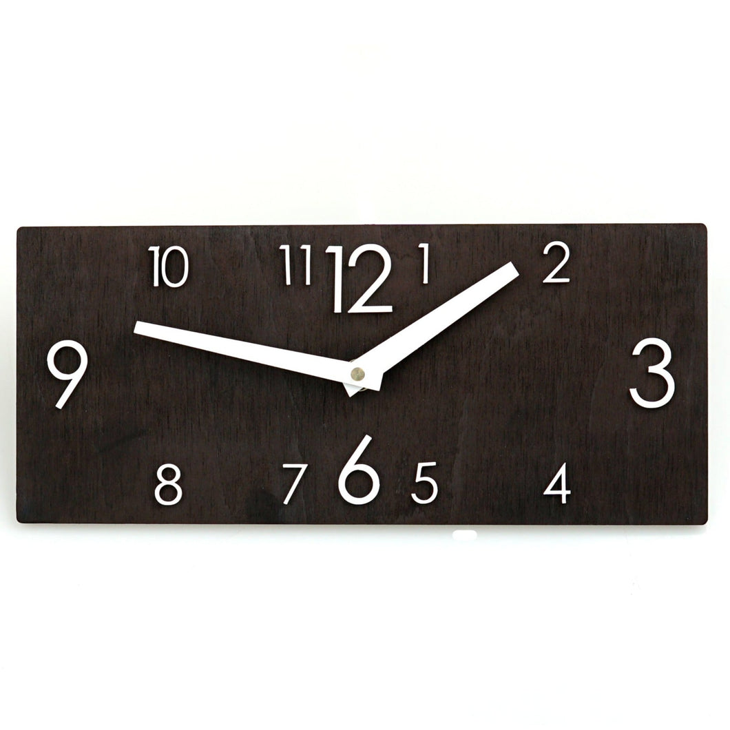 Wooden Wall Clock Black (2 Sizes)