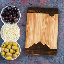 Load image into Gallery viewer, Mountains Cutting Board Large, Wooden Chopping Board Mountain