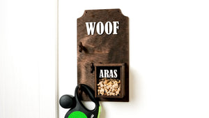 Dog Leash Holder - wood dog leash hanger