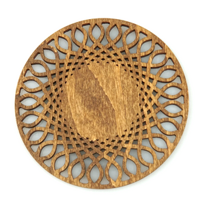 Wooden Mug Coaster "Sunflower"