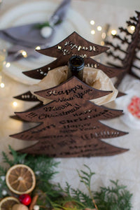 Wooden christmas tree - christmas tree decoration