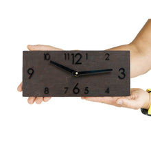 Load image into Gallery viewer, Wooden Wall Clock Black (2 Sizes)