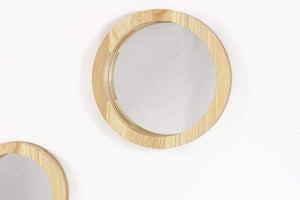 Mirror set - wooden wall mirror set 3 pieces