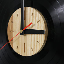Load image into Gallery viewer, Vinyl Plate And Wood Clock, Wall Clock
