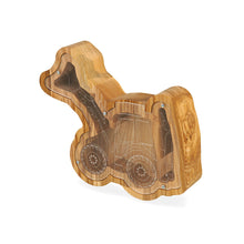 Load image into Gallery viewer, Wooden Piggy Bank Tractor (M/L, 3 Colors, Engraving)