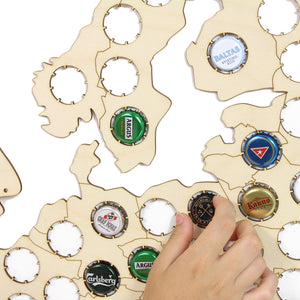 Wall Map Of Europe, Beer Cap Collecting Board