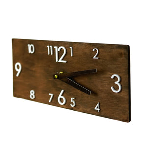 Wall Clock, Wood Rectangular Wall Clock