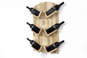 Wine bottle holder - Wooden wine bottle holder