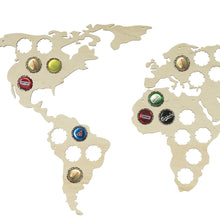 Load image into Gallery viewer, Beer Cap Collector, Wall World Map Beer Cap Collector