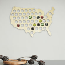 Load image into Gallery viewer, Wall Map Of US, Beer Cap Collecting Board