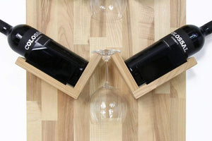 Wine bottle holder - Wooden wine bottle holder