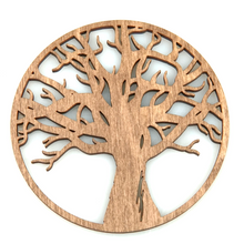Load image into Gallery viewer, Wooden Mug Coaster &quot;Oak Tree&quot;