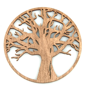 Wooden Mug Coaster "Oak Tree"