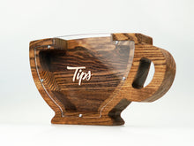 Load image into Gallery viewer, Wooden Piggy Bank Cup (L, Brown, Engraving)