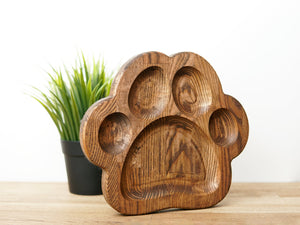 Wooden Paw Shape Serving Tray (3 colors)
